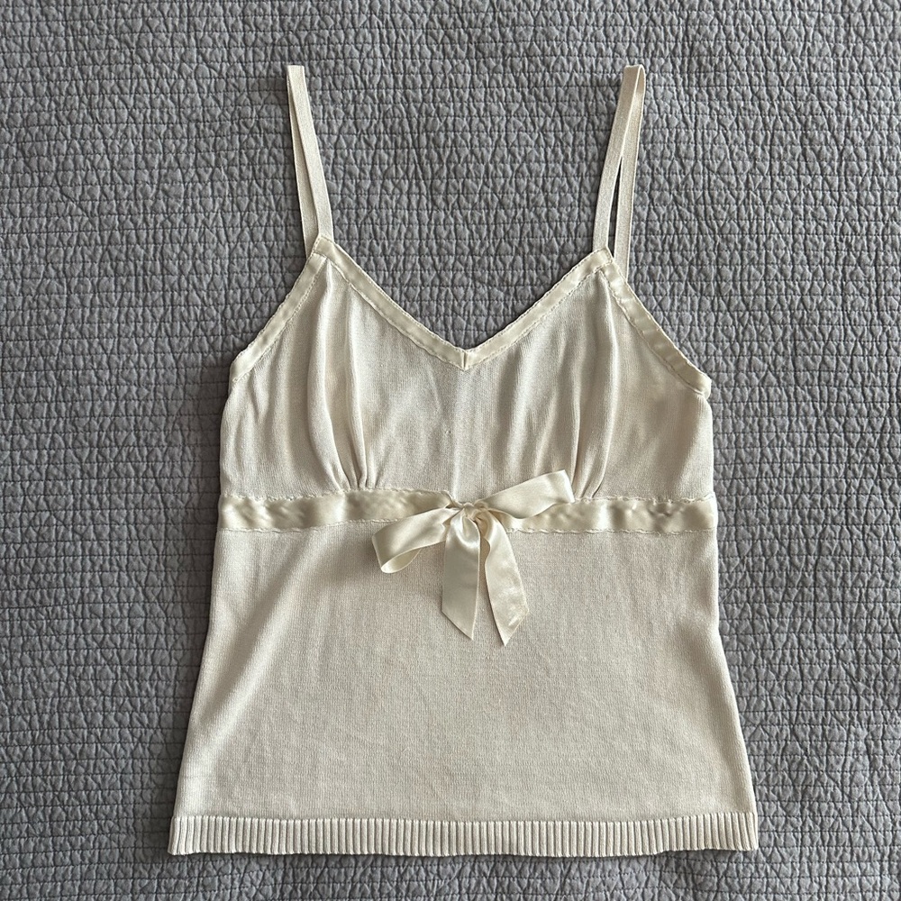 Old Navy Silk Ribbon Coquette Tank Top